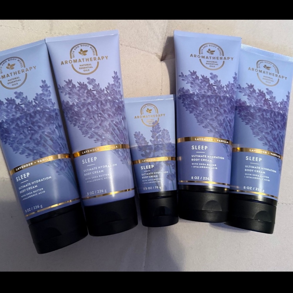 Bath & Body Works lavender vanilla body cream lot